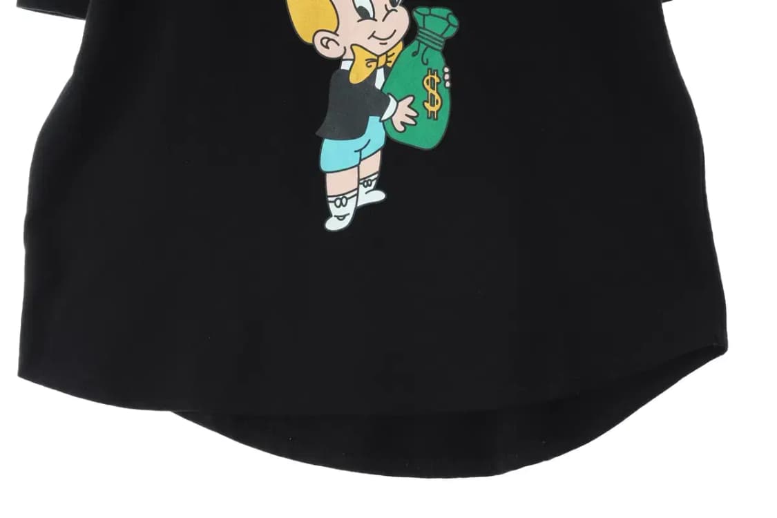 W(F) 브랜드빈티지 반팔 티셔츠 블랙 올드스쿨-14671 상품이미지3