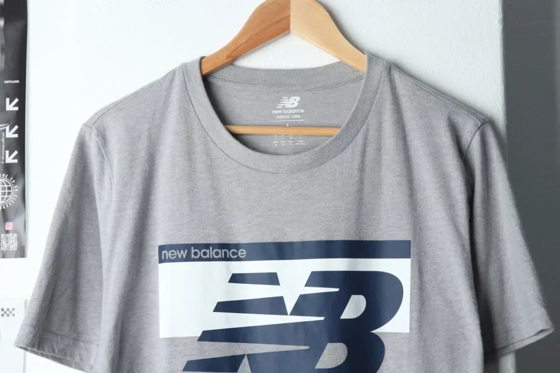 (L-XL) 뉴발란스 반팔 티셔츠 그레이 올드스쿨-146C4 상품이미지3