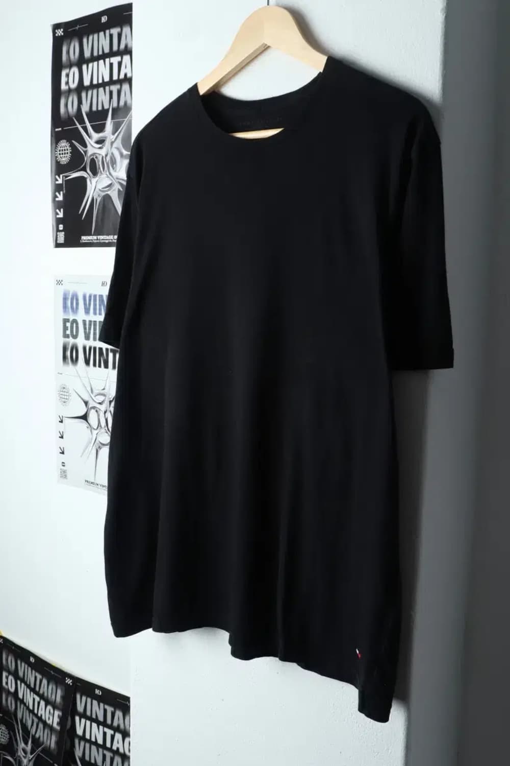 (XL) 타미힐피거 반팔 티셔츠 블랙 기본-146C9 상품이미지1