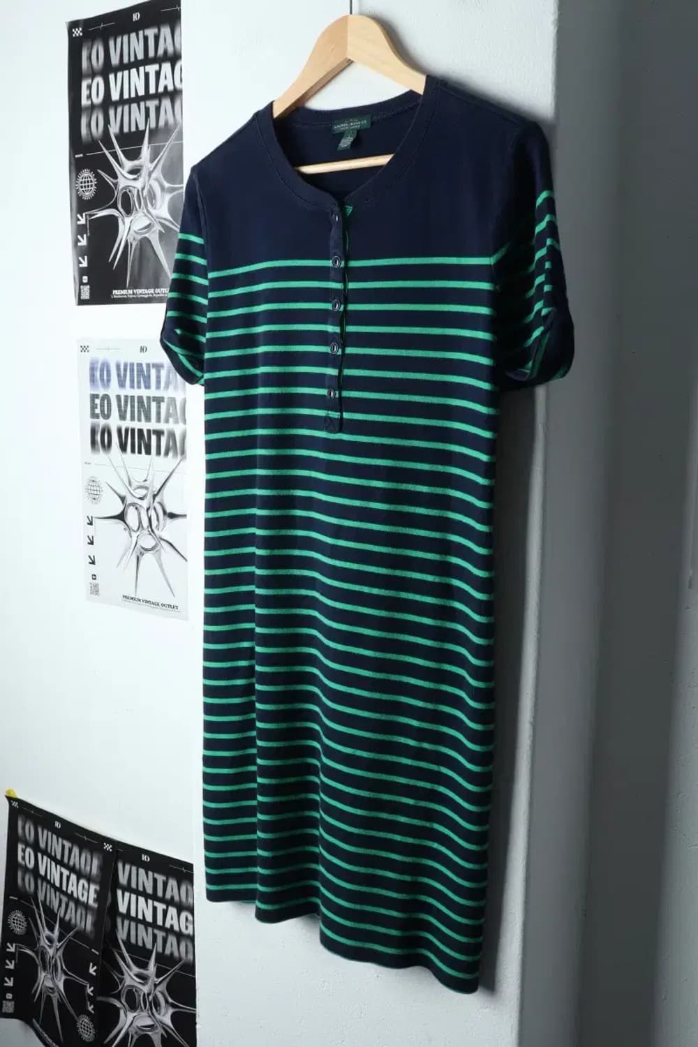 W(L-XL) 폴로 랄프로렌 반팔 티셔츠 원피스 스트라이프-146D9 상품이미지1