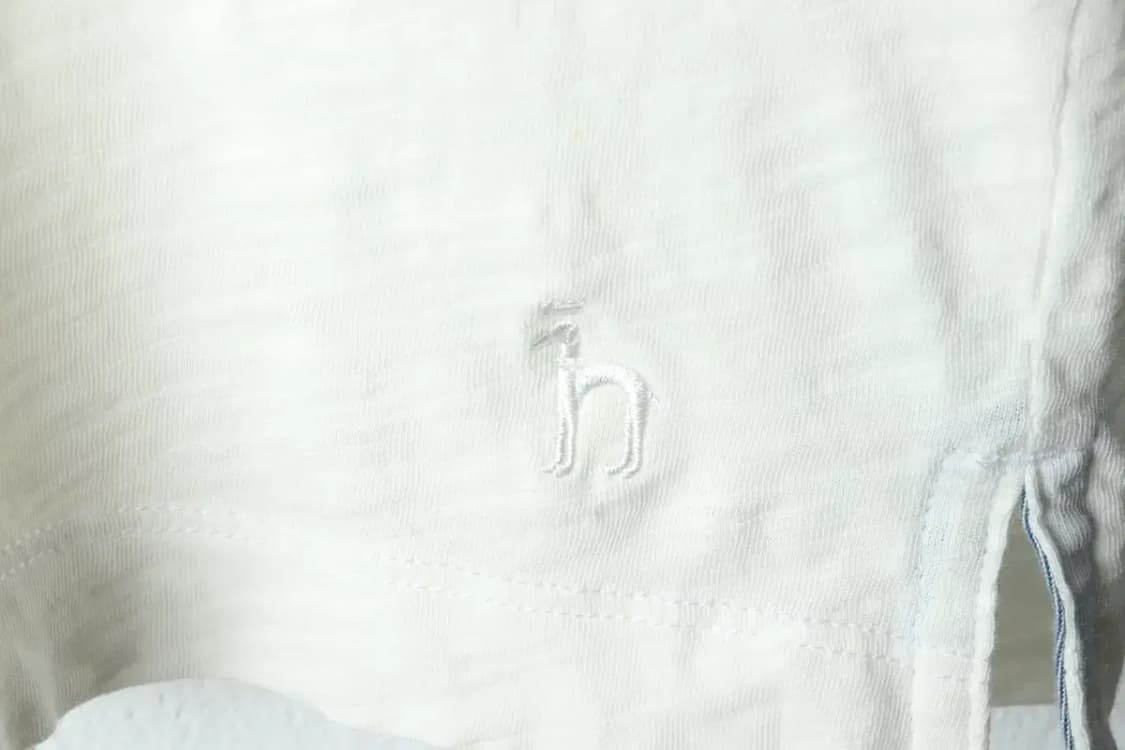 (L) 헤지스 반팔 카라 티셔츠 브이넥 아이보리-14753 상품이미지5
