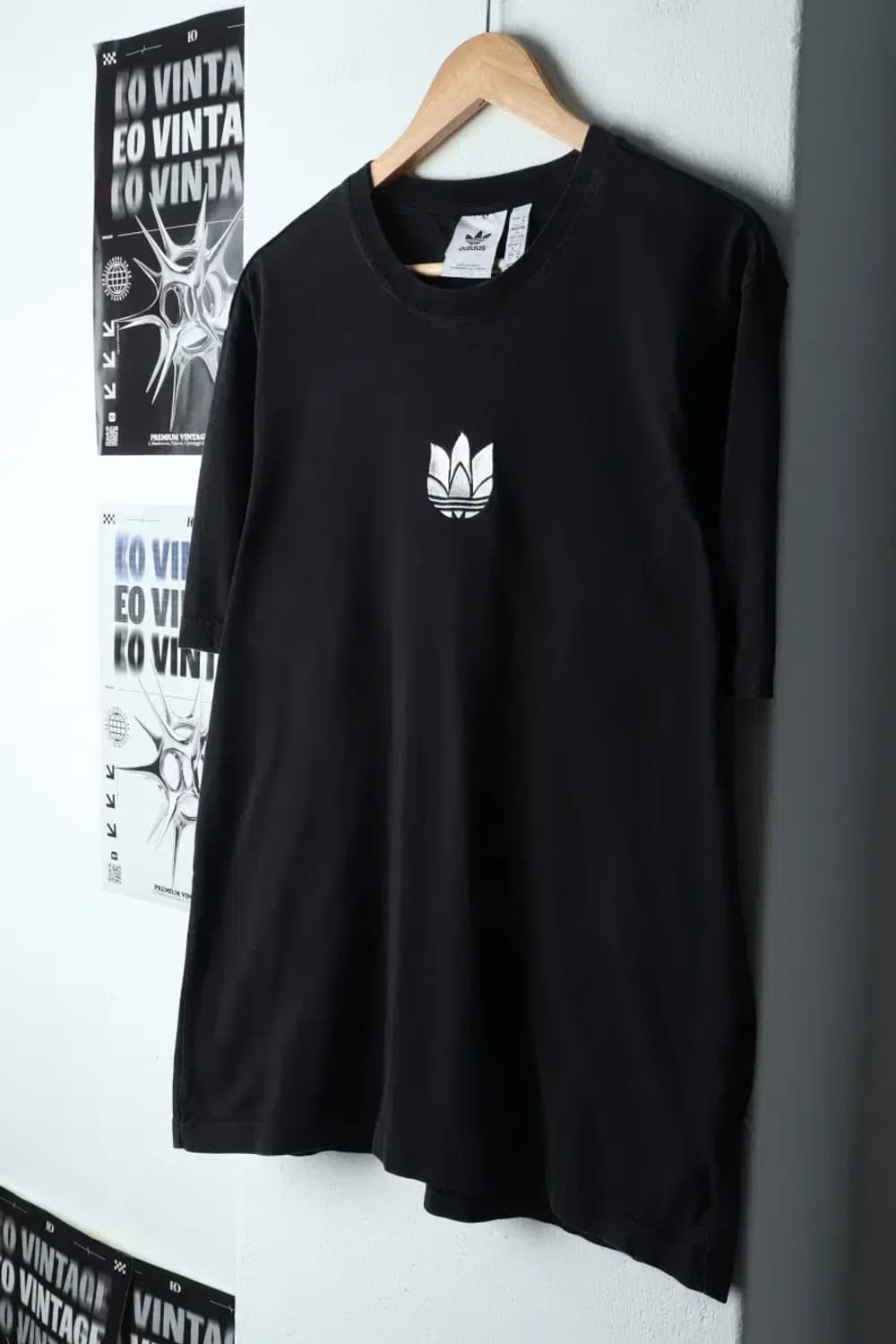 (XL) 아디다스 반팔 티셔츠 오리지널 자수 블랙-146EB 상품이미지1