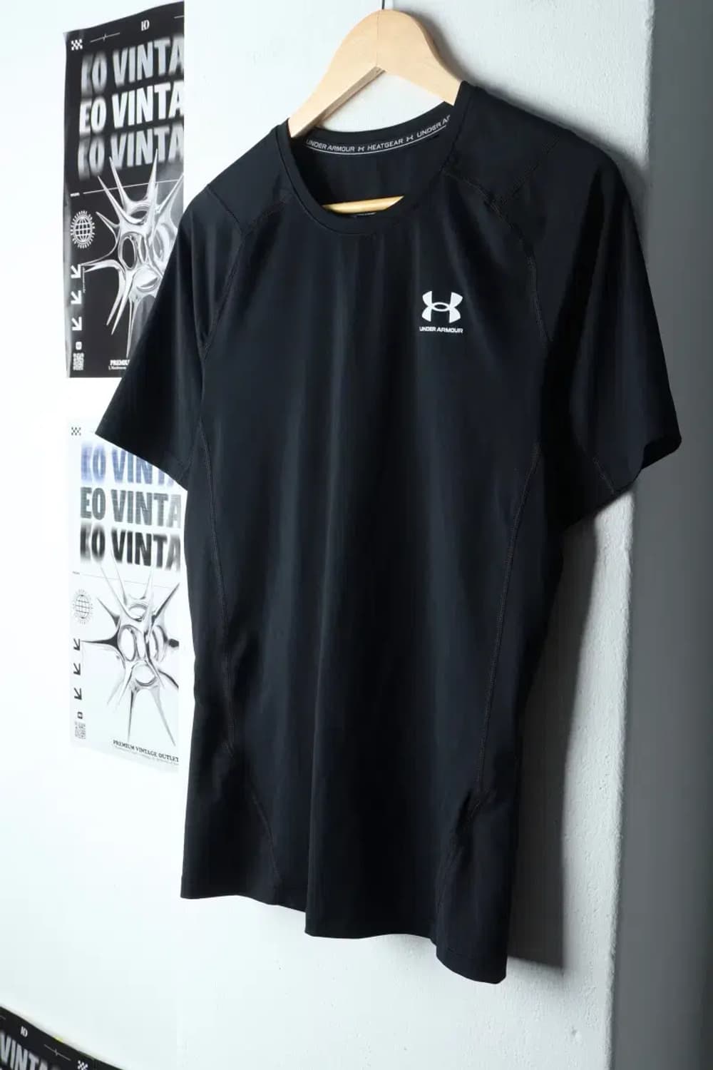 (2XL) 언더아머 반팔 티셔츠 빅사이즈 기능성 블랙-146F0 상품이미지1