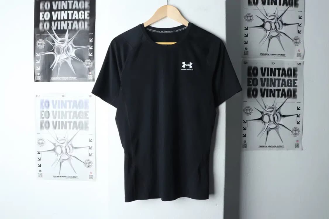 (2XL) 언더아머 반팔 티셔츠 빅사이즈 기능성 블랙-146F0 상품이미지2