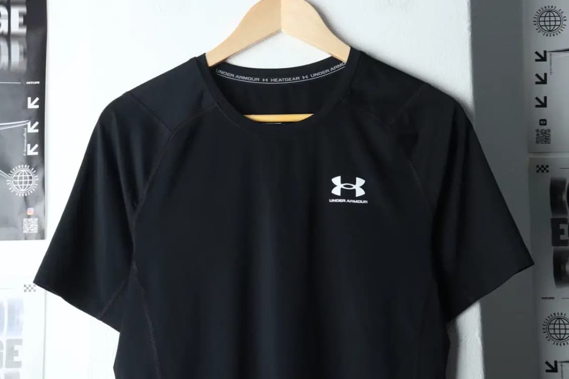 (2XL) 언더아머 반팔 티셔츠 빅사이즈 기능성 블랙-146F0 상품이미지3