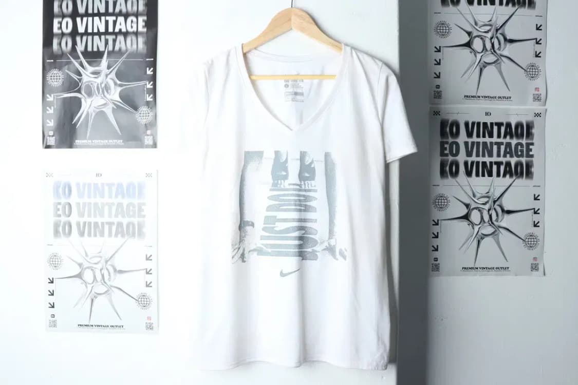 W(L-XL) 나이키 반팔 티셔츠 런닝 브이넥-1470D 상품이미지2