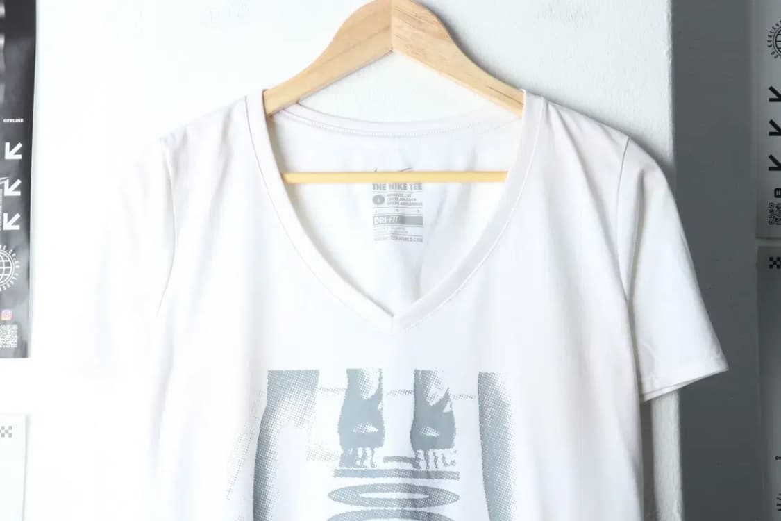 W(L-XL) 나이키 반팔 티셔츠 런닝 브이넥-1470D 상품이미지3