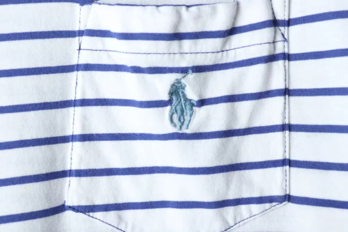 (L-XL) 폴로 랄프로렌 반팔 티셔츠 스트라이프 화이트 포니-14718 상품이미지5