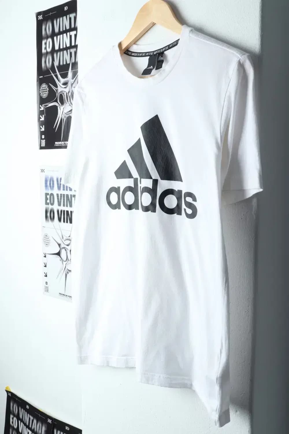 (L-XL) 아디다스 반팔 티셔츠 화이트 빅로고-1471C 상품이미지1