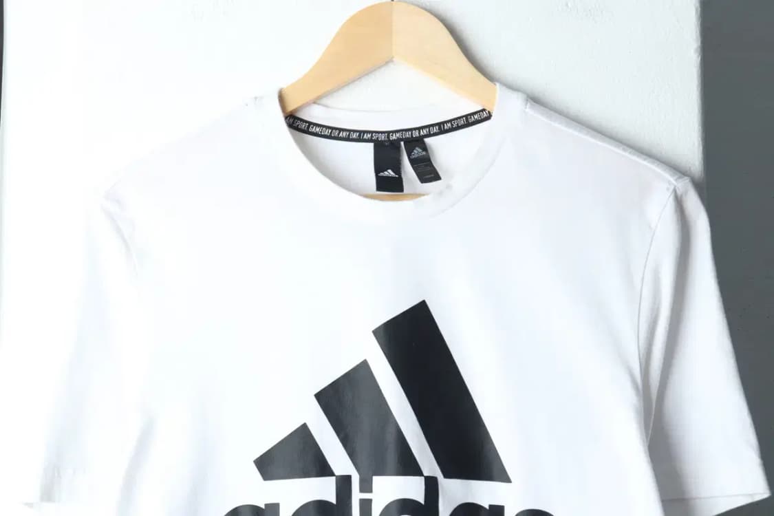 (L-XL) 아디다스 반팔 티셔츠 화이트 빅로고-1471C 상품이미지3