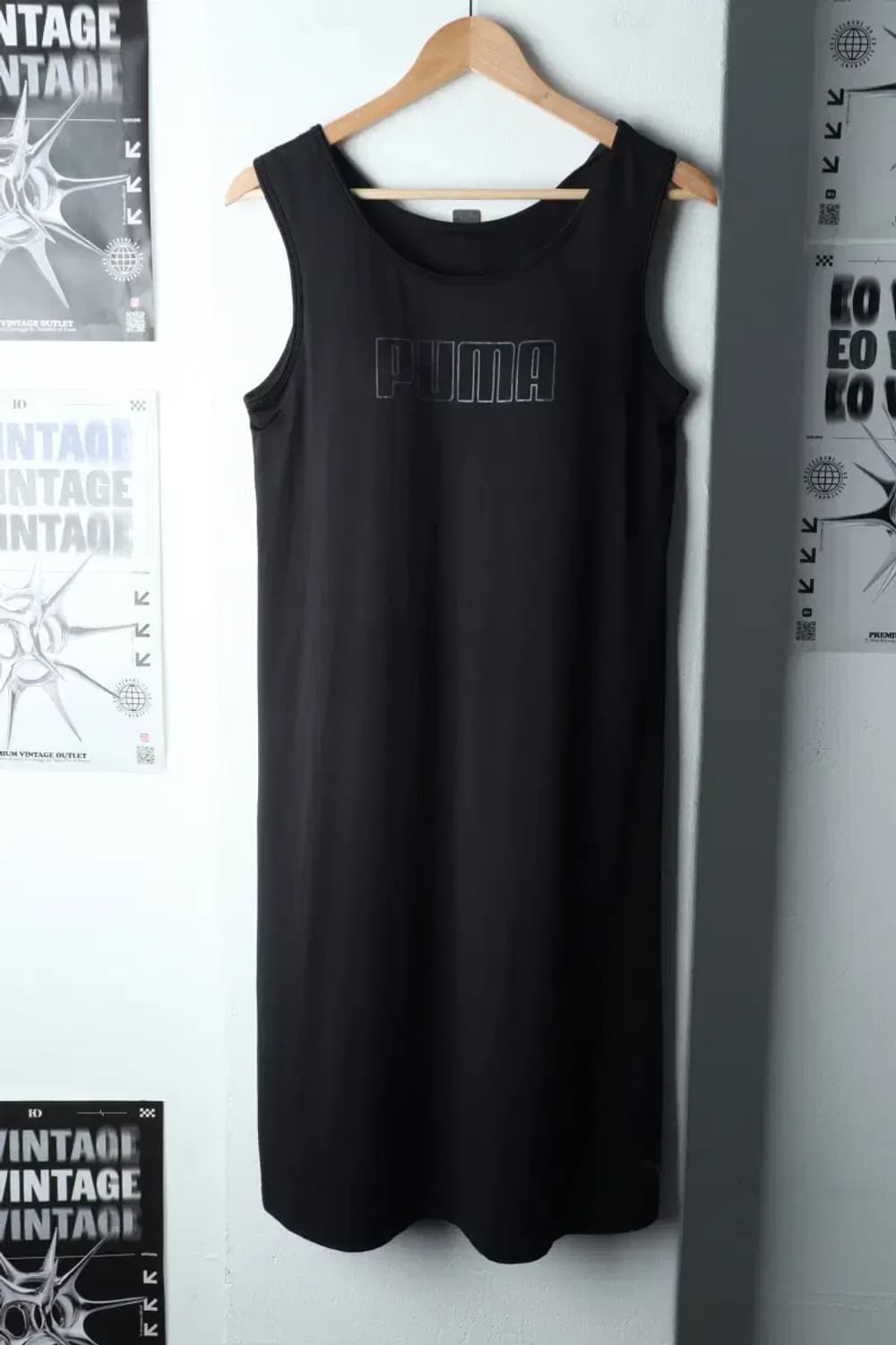 W(XL) 퓨마 드레스 원피스 민소매 기능성 블랙-14734 상품이미지1