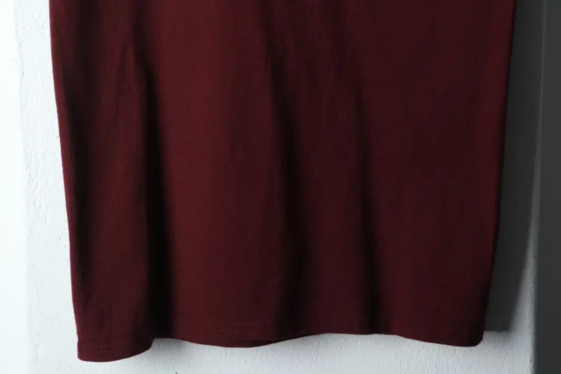(S-M) 챔피온 반팔 티셔츠 버건디 기본-145A8 상품이미지4