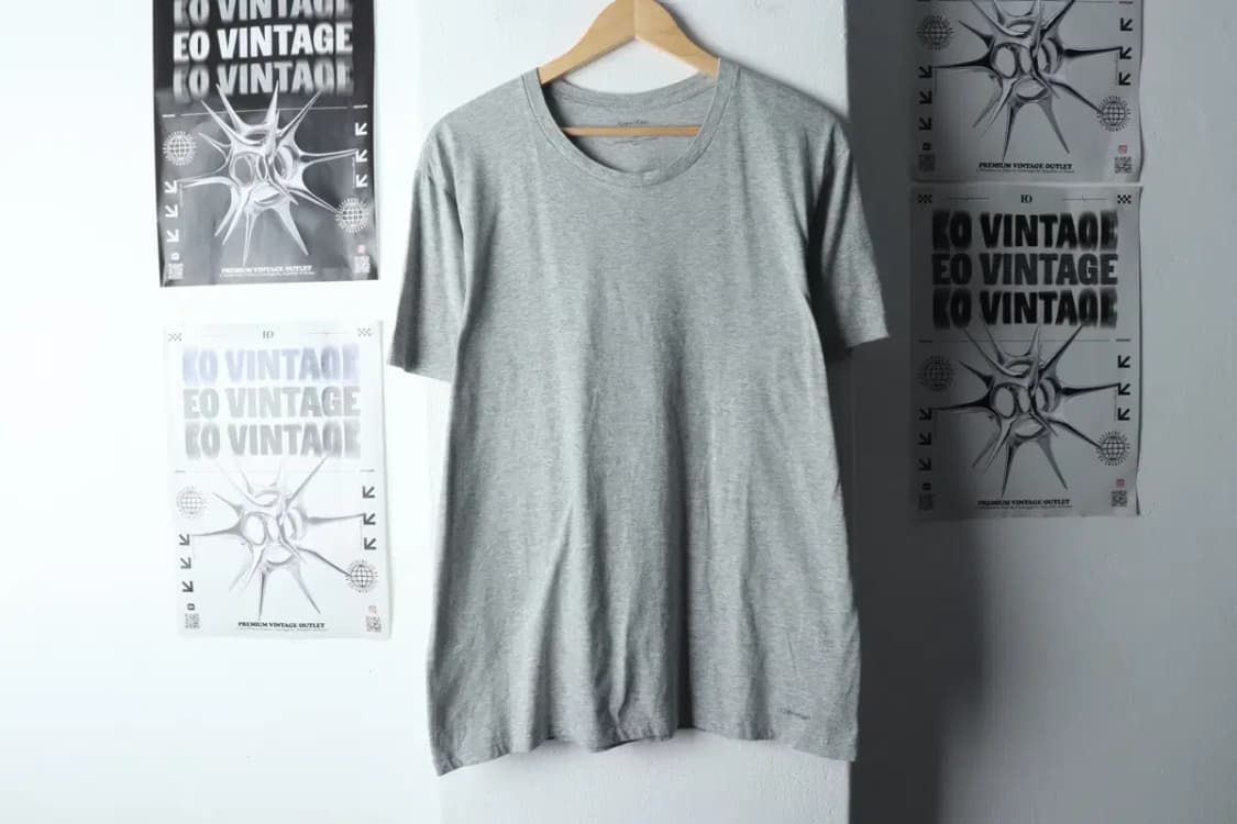 (L-XL) 캘빈클라인 반팔 티셔츠 그레이 기본-145B0 상품이미지2