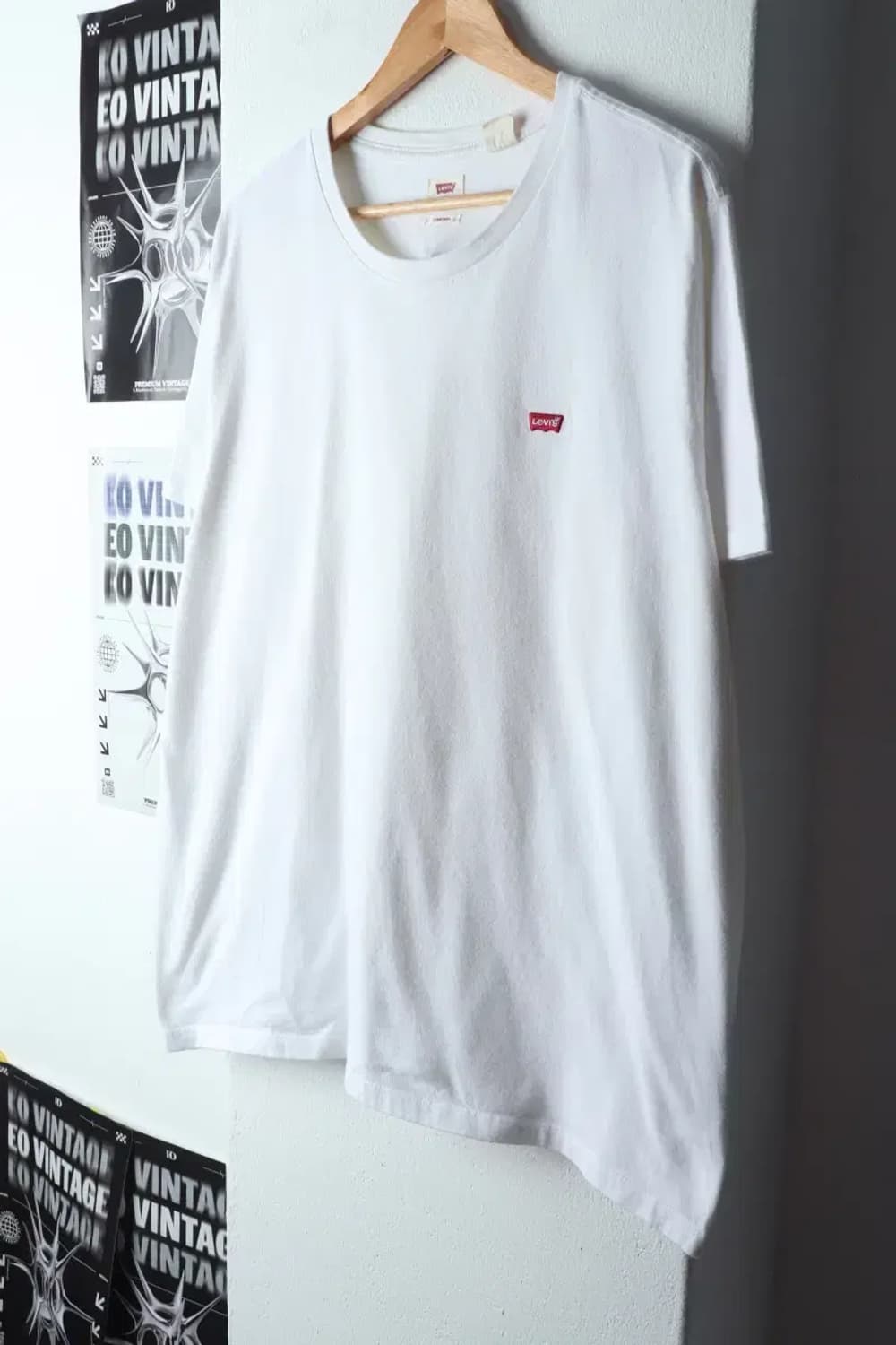 (XL-2XL) 리바이스 반팔 티셔츠 화이트 올드스쿨-145B2 상품이미지1