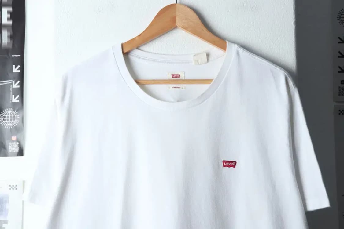 (XL-2XL) 리바이스 반팔 티셔츠 화이트 올드스쿨-145B2 상품이미지3