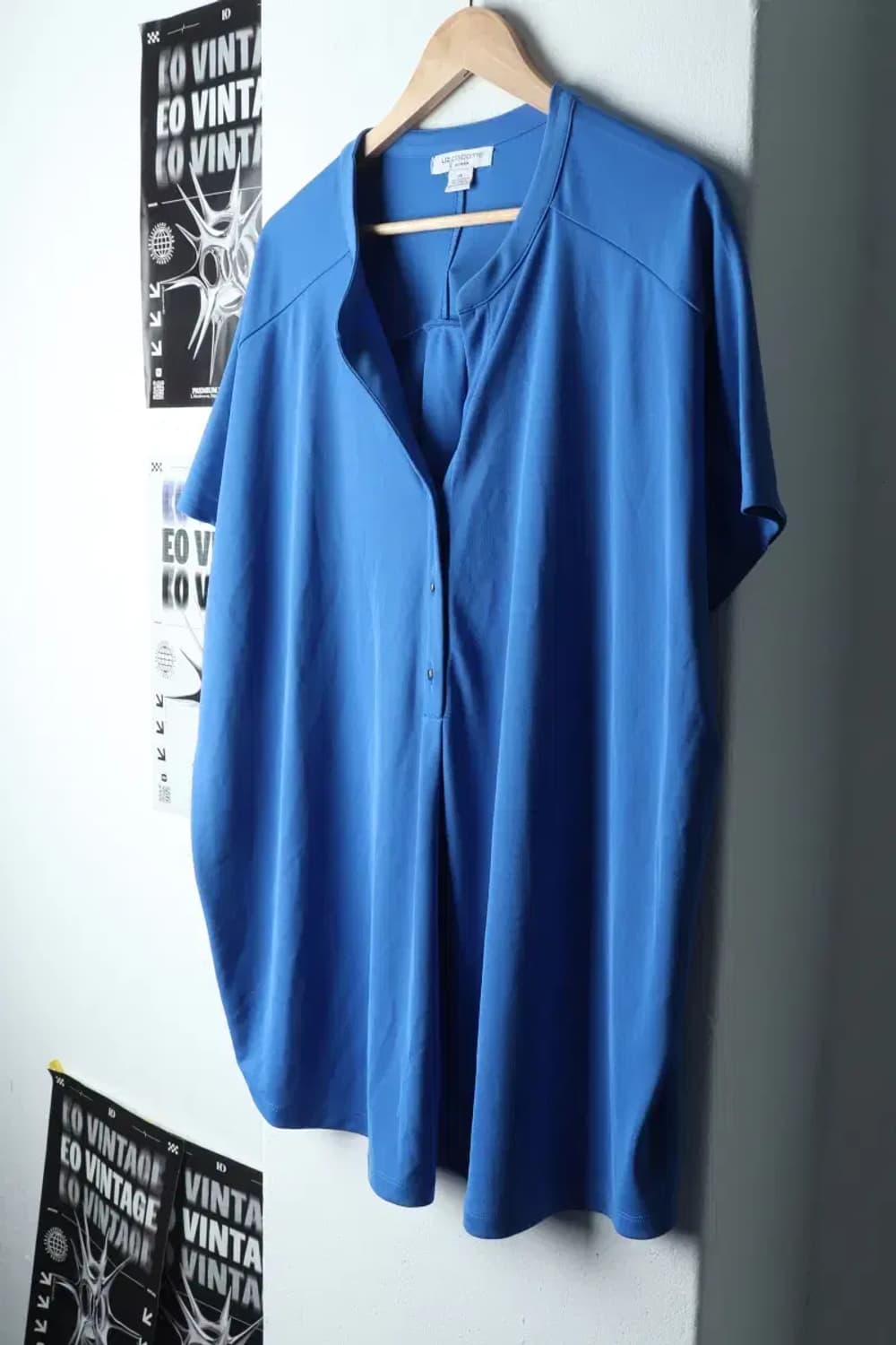 W(3XL) 브랜드빈티지 반팔 티셔츠 빅사이즈 폴리-1478E 상품이미지1