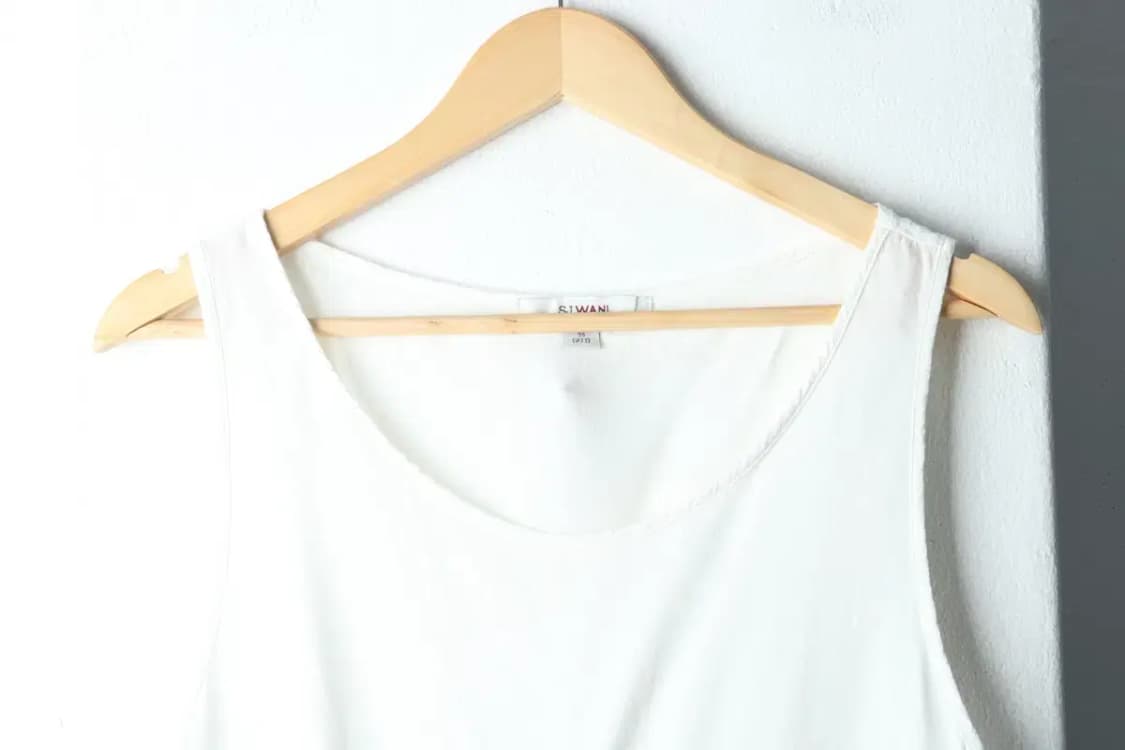 W(XL) 손정완 반팔 티셔츠 민소매 화이트-14799 상품이미지3
