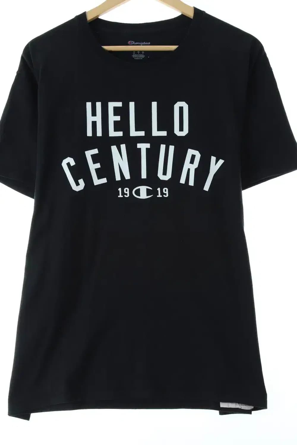 (L-XL) 챔피온 반팔 티셔츠 블랙 올드스쿨-147FF 상품이미지1