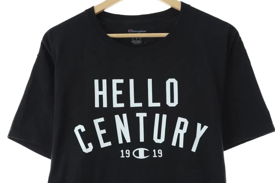 (L-XL) 챔피온 반팔 티셔츠 블랙 올드스쿨-147FF 상품이미지2