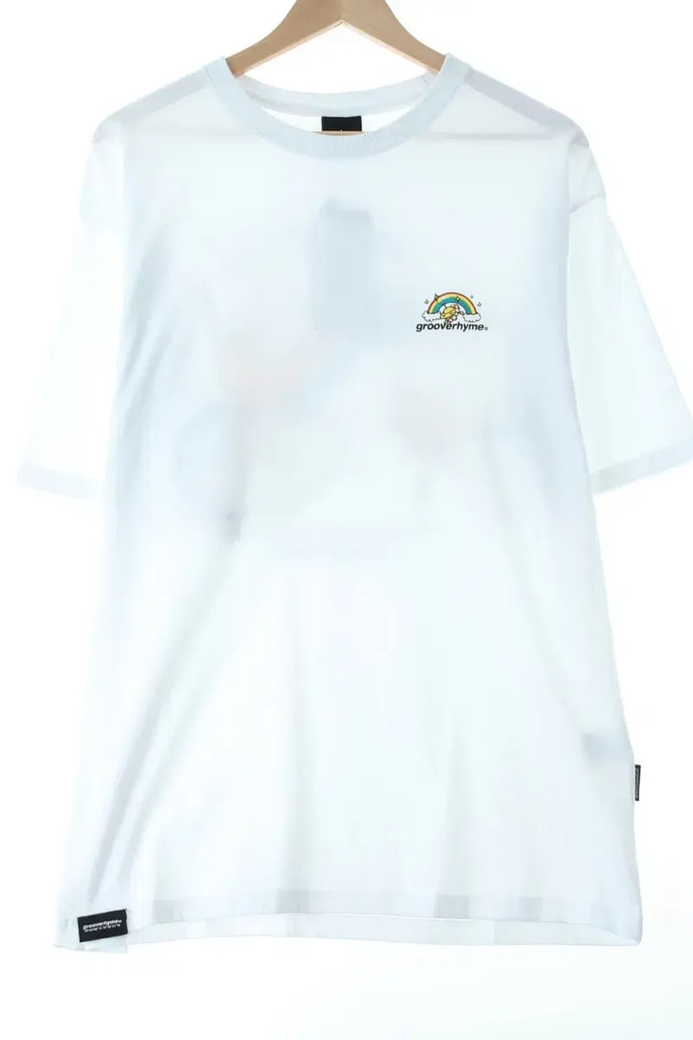 (L) 그루브라임 반팔 티셔츠 새상품 화이트 오버핏-14804 상품이미지1