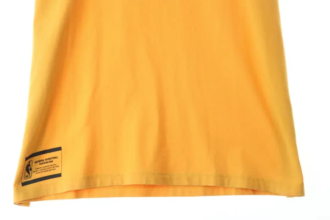 (2XL) NBA 엔비에이 반팔 티셔츠 빅사이즈 노랑 올드스쿨-1480B 상품이미지3