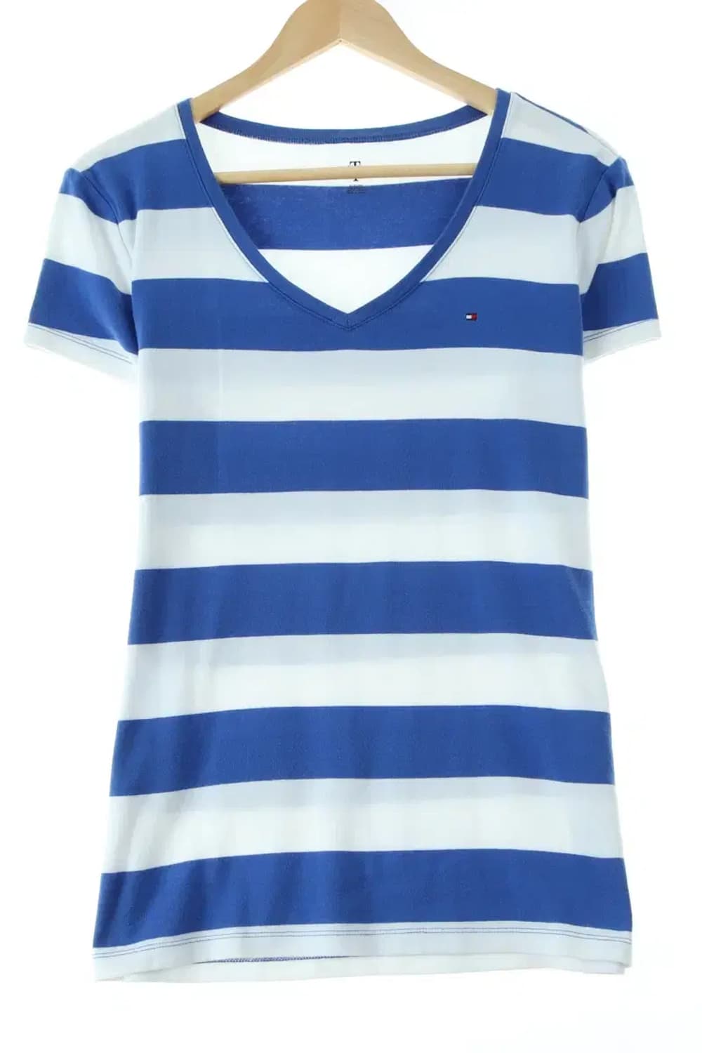 W(XL-2XL) 타미힐피거 반팔 티셔츠 빅사이즈 스트라이프-1481B 상품이미지1