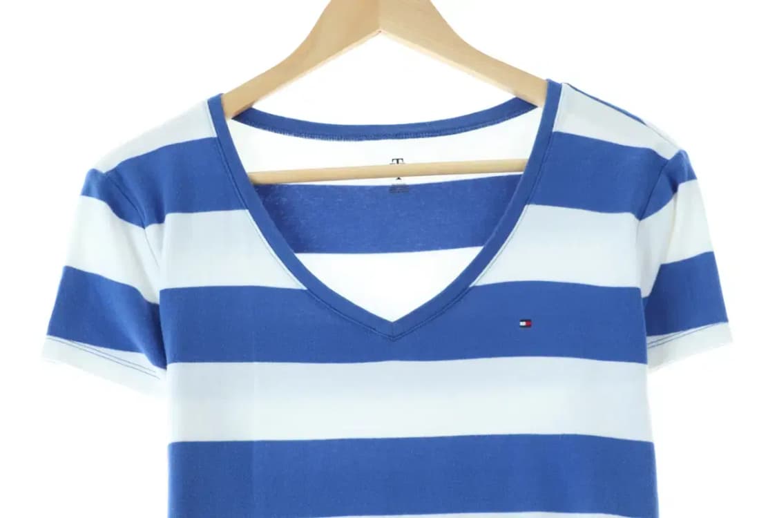 W(XL-2XL) 타미힐피거 반팔 티셔츠 빅사이즈 스트라이프-1481B 상품이미지2