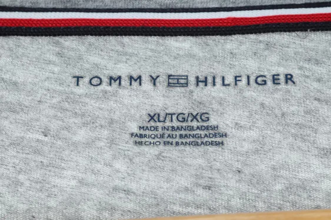 W(XL-2XL) 타미힐피거 반팔 티셔츠 빅사이즈 그레이-1481C 상품이미지5
