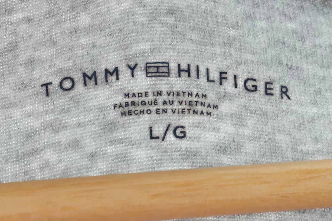 W(L-XL) 타미힐피거 반팔 티셔츠 브이넥 그레이-1481F 상품이미지5