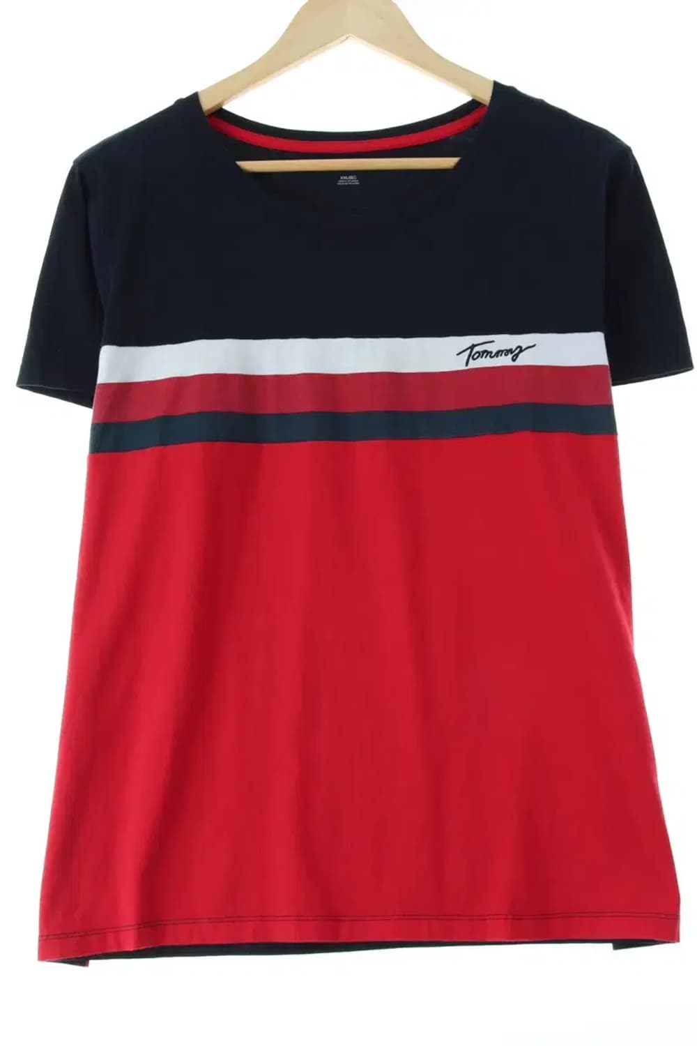 W(2XL-3XL) 타미힐피거 반팔 티셔츠 빅사이즈 네이비-14823 상품이미지1
