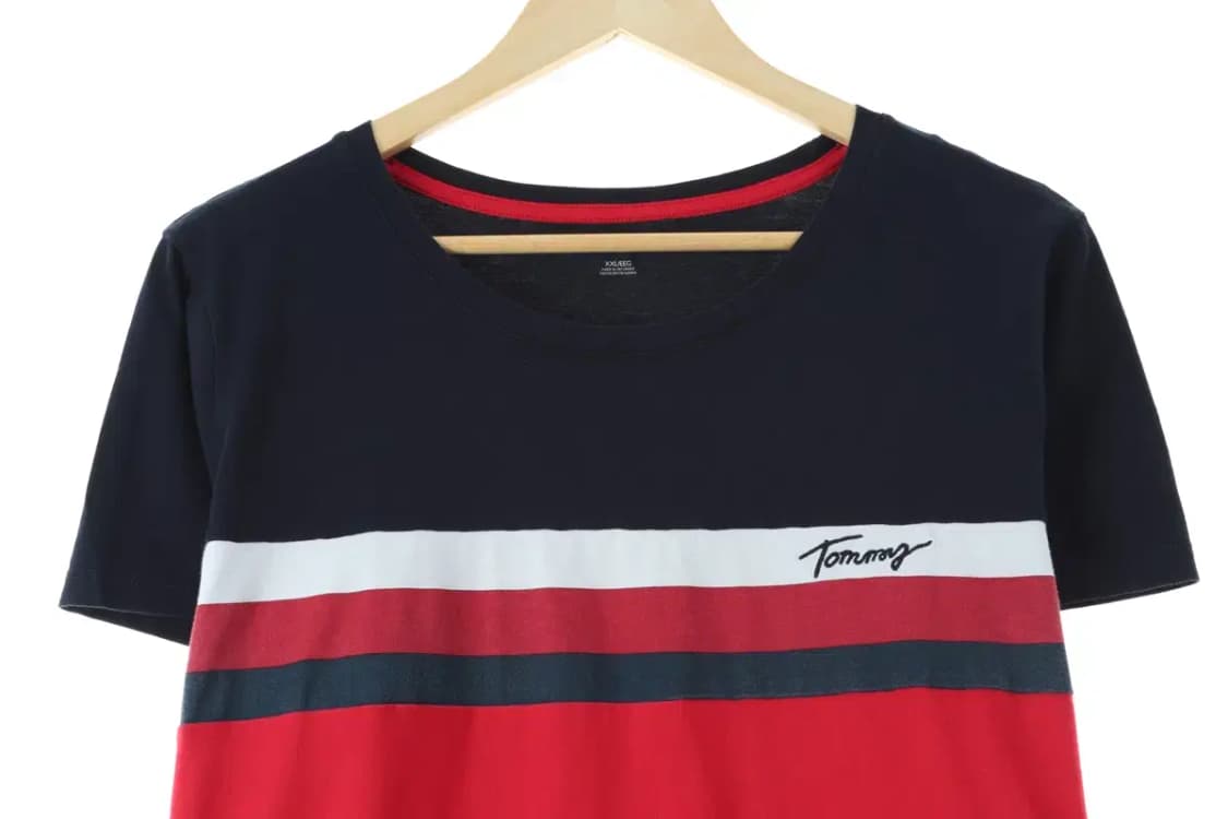 W(2XL-3XL) 타미힐피거 반팔 티셔츠 빅사이즈 네이비-14823 상품이미지2