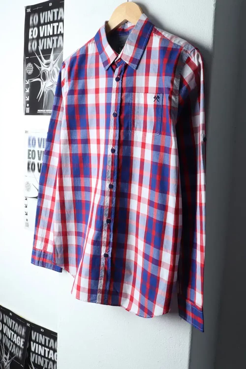 (XL) 브랜드빈티지 셔츠 남방 울리치 체크 컬러믹스-149F9 상품이미지1