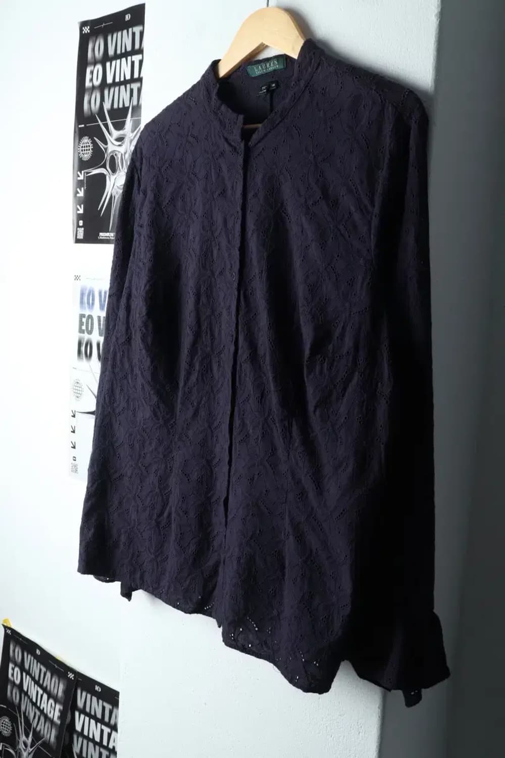 W(2XL) 폴로 랄프로렌 셔츠 남방 빅사이즈 패턴 네이비-14A00 상품이미지1