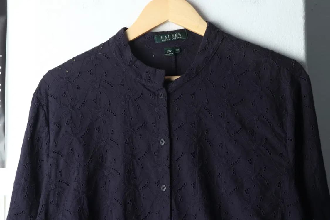 W(2XL) 폴로 랄프로렌 셔츠 남방 빅사이즈 패턴 네이비-14A00 상품이미지3