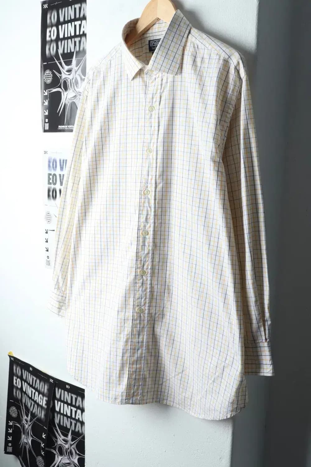 (XL-2XL) 폴로 랄프로렌 셔츠 남방 빅사이즈 체크 노랑-14A02 상품이미지1