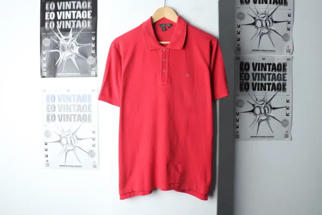 W(L-XL) 폴로 랄프로렌 반팔 카라 티셔츠 핑크 올드스쿨-14A20 상품이미지2