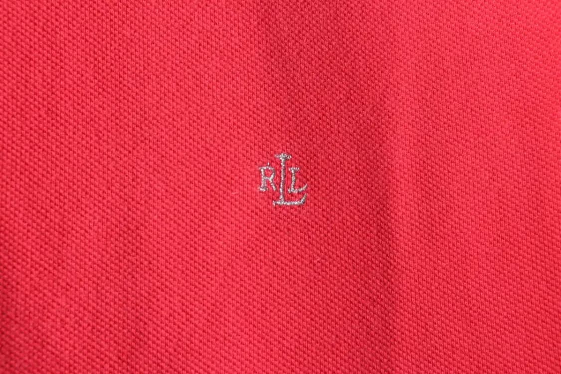 W(L-XL) 폴로 랄프로렌 반팔 카라 티셔츠 핑크 올드스쿨-14A20 상품이미지5