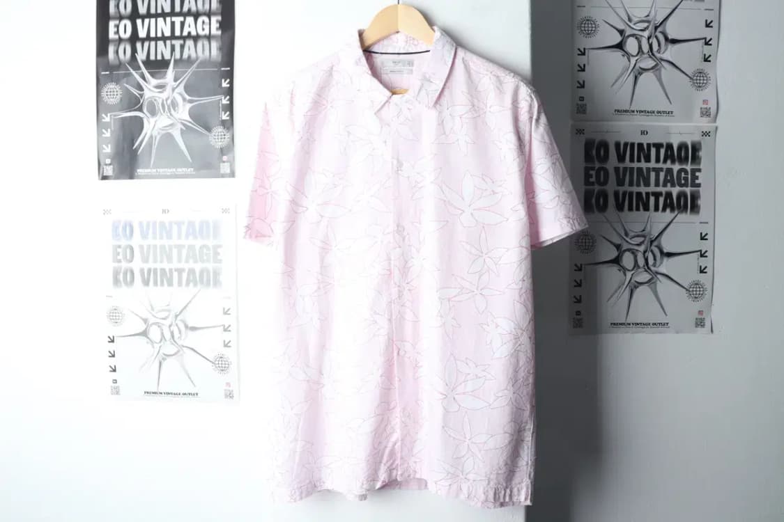 (L-XL) 브랜드빈티지 반팔셔츠 남방 망고 시어서커-14A7E 상품이미지2