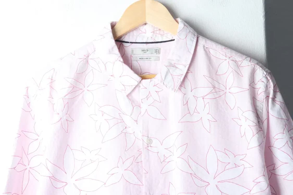 (L-XL) 브랜드빈티지 반팔셔츠 남방 망고 시어서커-14A7E 상품이미지3