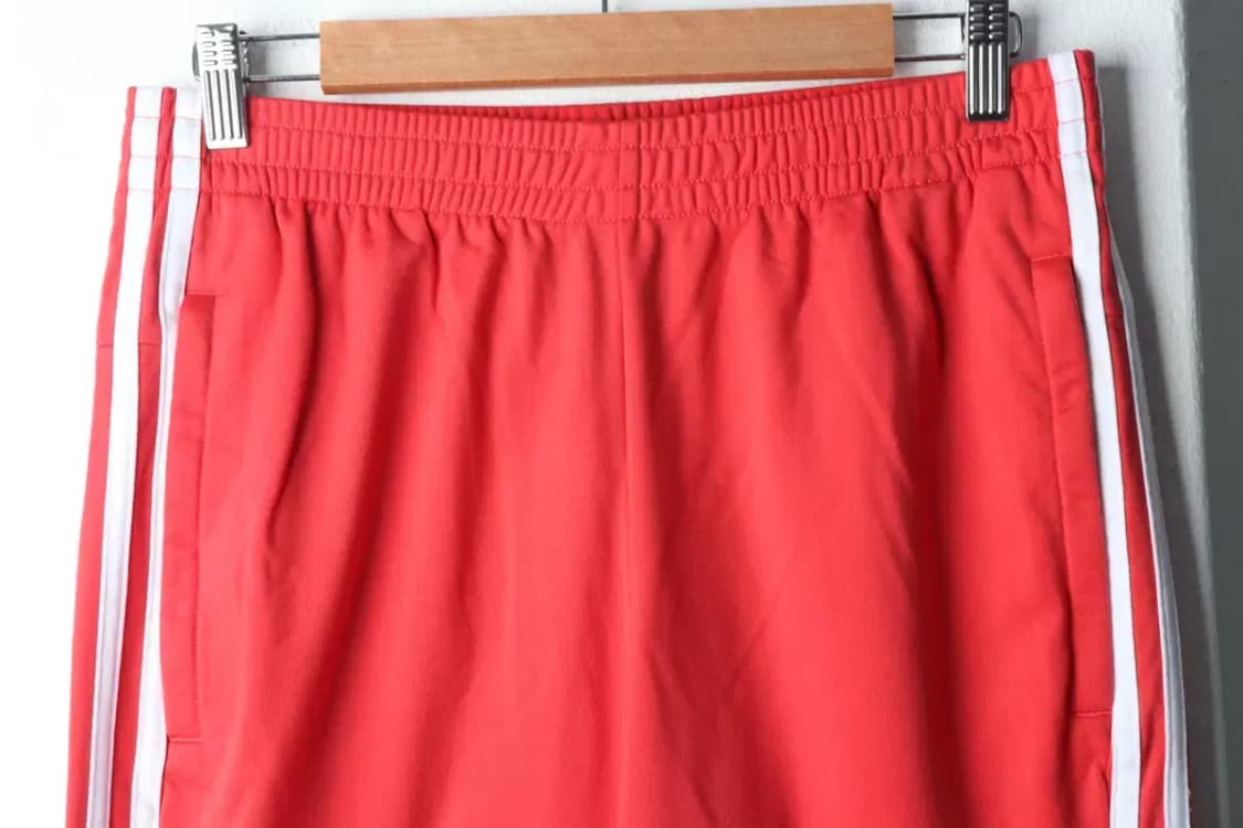 (L) 아디다스 트레이닝복 바지 레드 삼선-1F66 상품이미지3