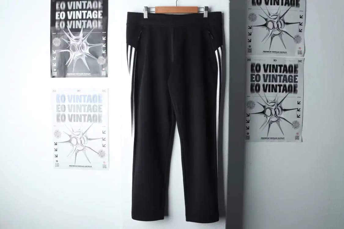 (M) 아디다스 트레이닝복 바지 블랙 삼선 밴딩-1FBB 상품이미지2