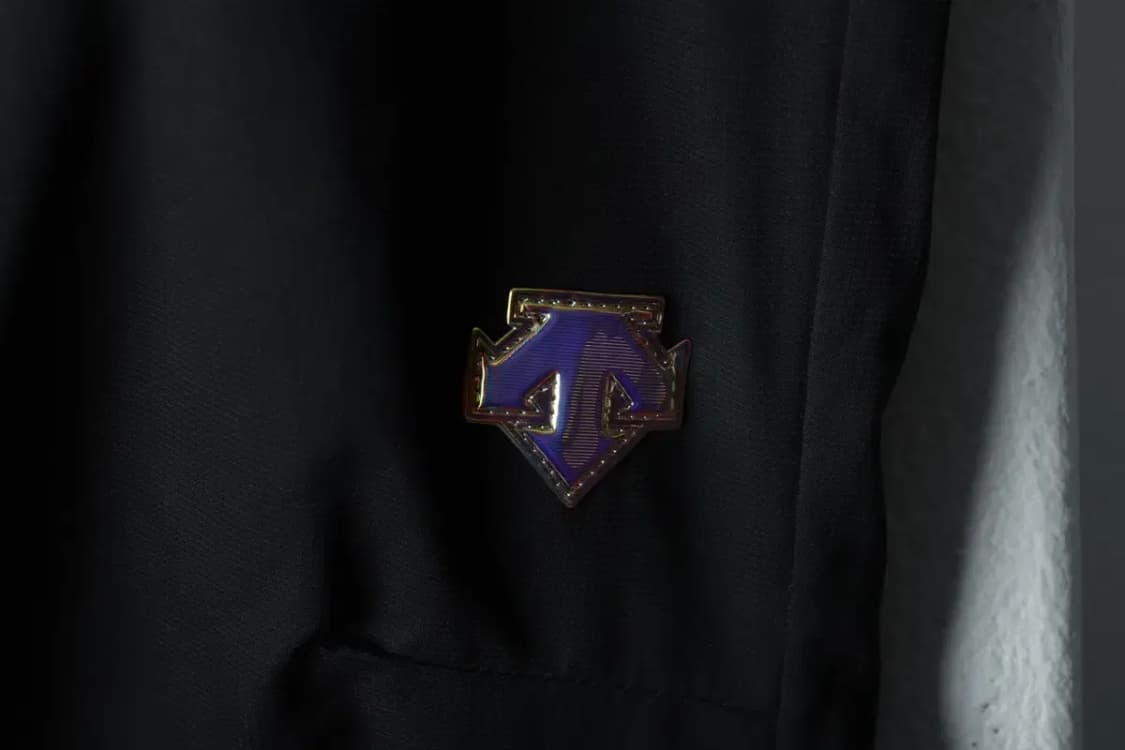 W(L) 데상트 트레이닝복 바지 블랙 폴리 조거-1FC9 상품이미지5
