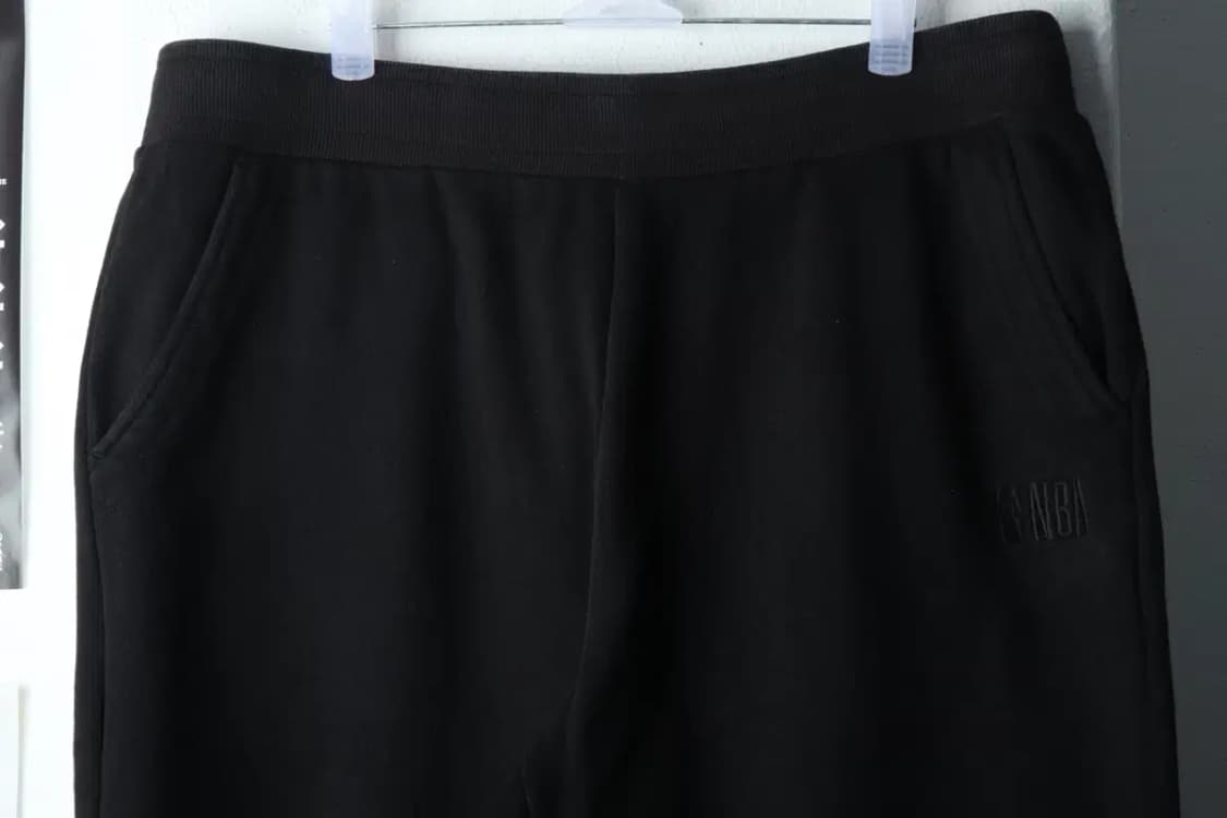 W(XL) NBA 엔비에이 트레이닝복 바지 블랙 밴딩 면-1FD5 상품이미지3