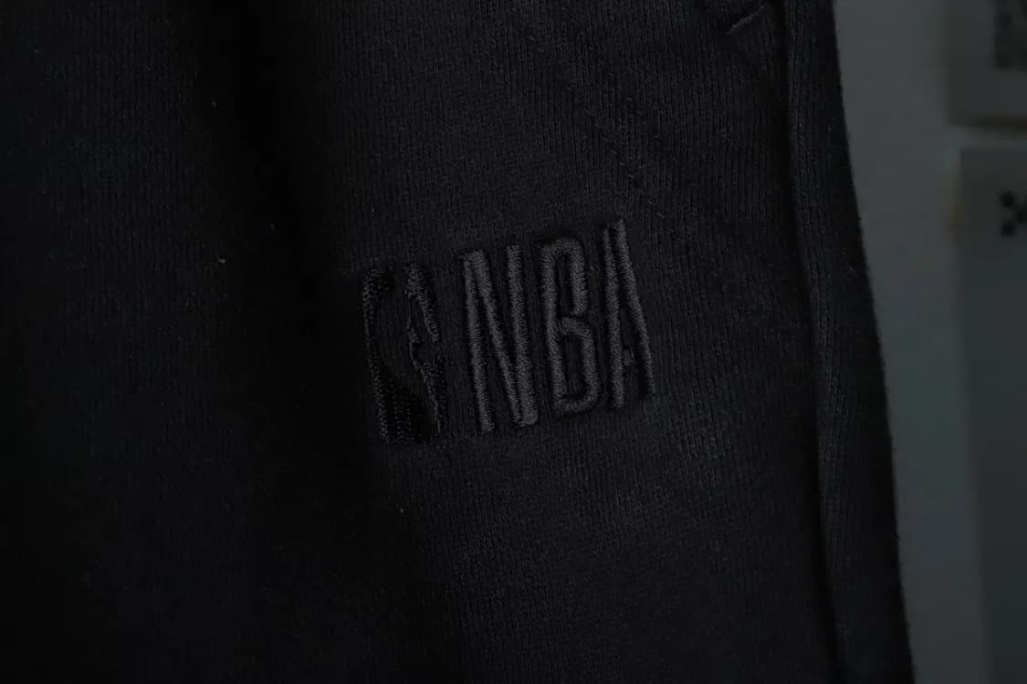 W(XL) NBA 엔비에이 트레이닝복 바지 블랙 밴딩 면-1FD5 상품이미지5