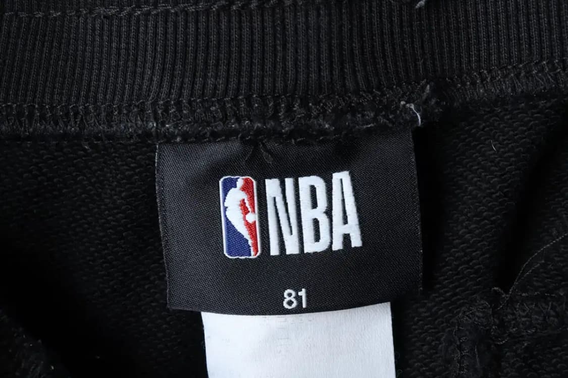 (L) NBA 엔비에이 트레이닝복 바지 블랙 밴딩 면-1FD6 상품이미지7