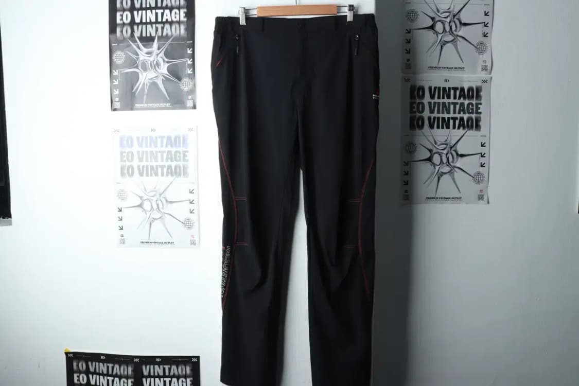 (2XL) 브랜드빈티지 트레이닝복 바지 빅사이즈 등산 블랙-1FDD 상품이미지2