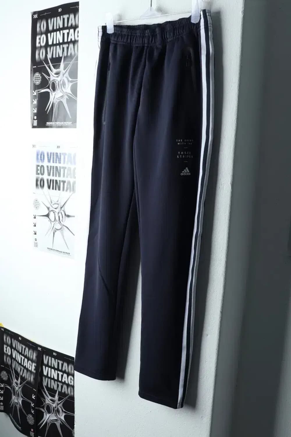 (XS) 아디다스 트레이닝복 바지 사용감 네이비 삼선-1FE5 상품이미지1