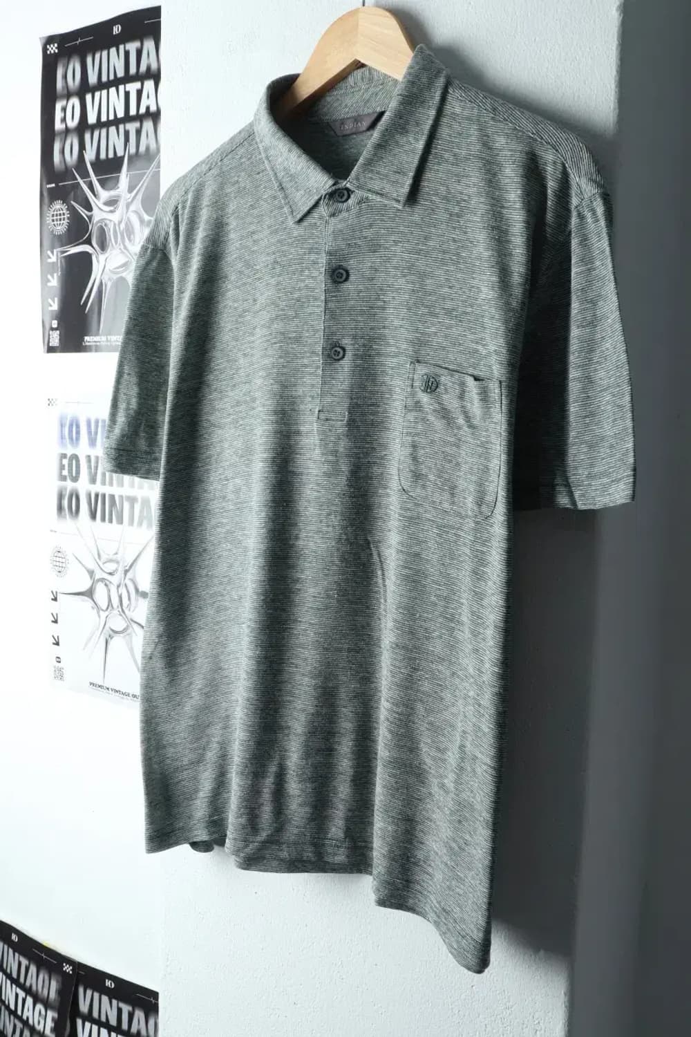 (2XL) 인디안 반팔 카라 티셔츠 빅사이즈 린넨 마-14B23 상품이미지1