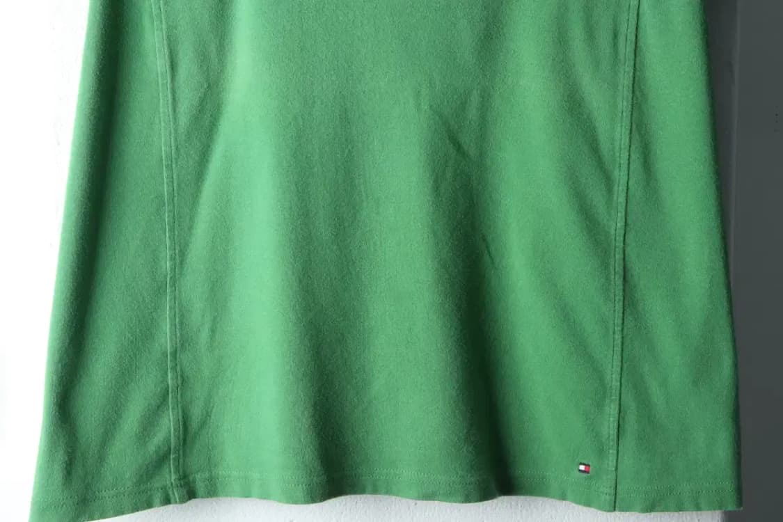 W(2XL) 타미힐피거 반팔 카라 티셔츠 빅사이즈 브이넥 그린-14B2C 상품이미지4