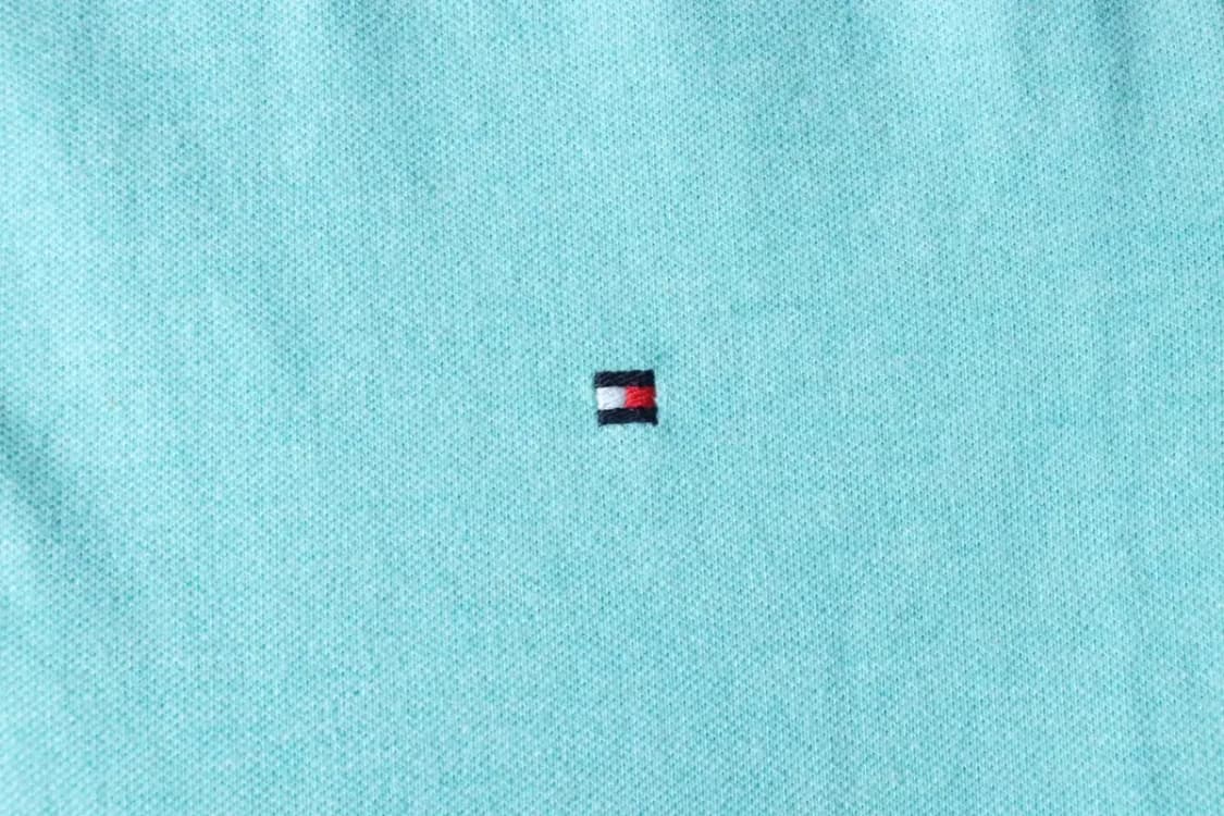 W(L-XL) 타미힐피거 반팔 카라 티셔츠 연블루 올드스쿨-14B2D 상품이미지5